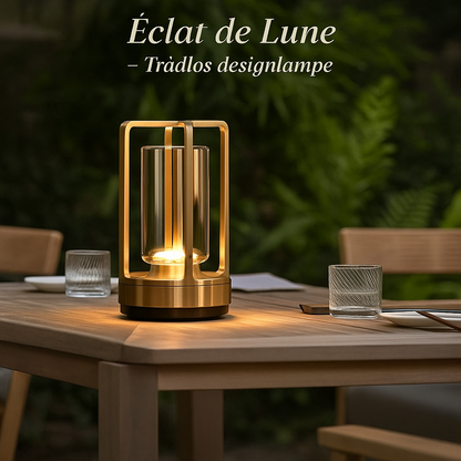 Éclat de Lune™ | Trådløs designlampe i krystal og metal