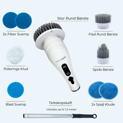 EasyClean™ Pro | Den ultimative rengøringsbørste til hurtig og effektiv rengøring!