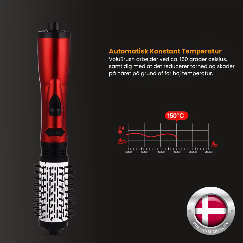 VoluBrush™ | Hemmeligheden bag perfekt hår derhjemme på bare 5 minutter