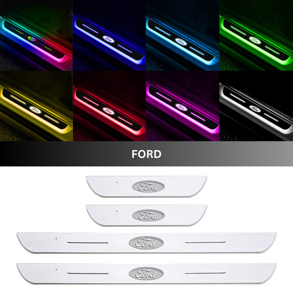 IllumiDrive™ | LED-indstigningslys til bil – magnetisk montering & skiftende farver med dit logo