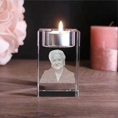 EternaLight™ | Kandelaber med personligt foto i glas