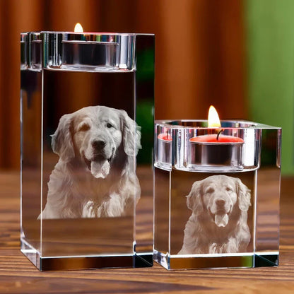 EternaLight™ | Kandelaber med personligt foto i glas