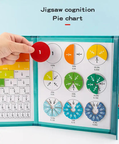 FractionFun™ | Magnetisk brøkbog, lær sjovt og mere sjovt!