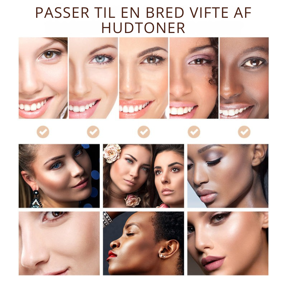 TrueTone™ | Farvevekslende foundation - Kun 1 farve til alle hudtoner!