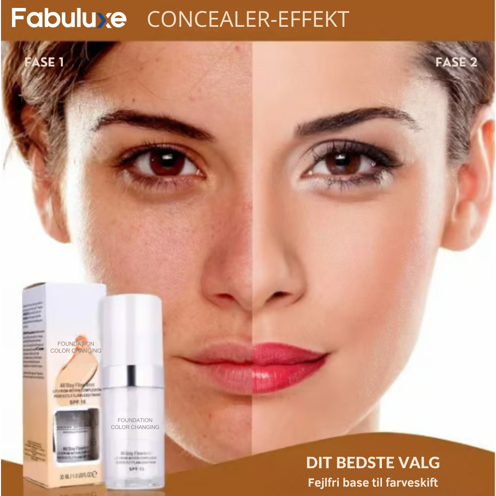 TrueTone™ | Farvevekslende foundation - Kun 1 farve til alle hudtoner!