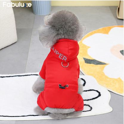 ThermoDog™ | Vandtæt vinterjakke til hunde med D-ring