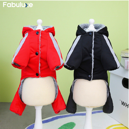 ThermoDog™ | Vandtæt vinterjakke til hunde med D-ring