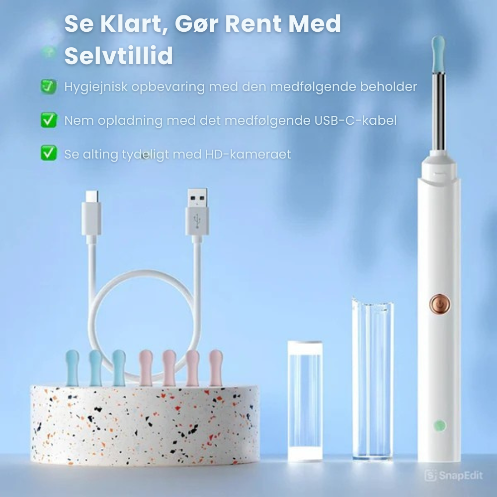 EarPure™ | Rens dine ører sikkert og præcist – uden vatpinde eller risiko