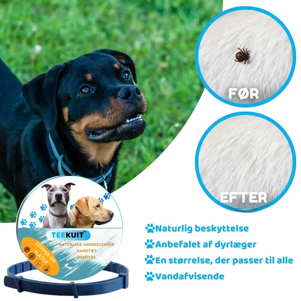 TEEKUIT™ | 8-måneders beskyttelse mod lopper og flåter