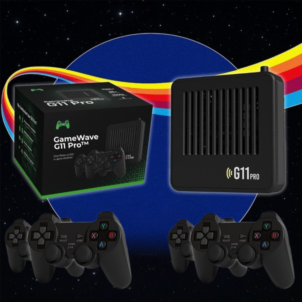 GameWave G11 Pro™ | Konsol med 100.000+ retrospil til hele familien
