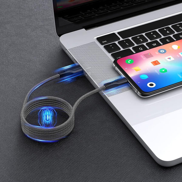 MagCable™ 1.5 mtr | Magnetisk anti-fnidderkabel 1+1 GRATIS