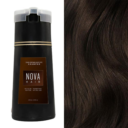NovaHair™ | Quick Hair Colour Instant Dye Shampoo til mænd og kvinder