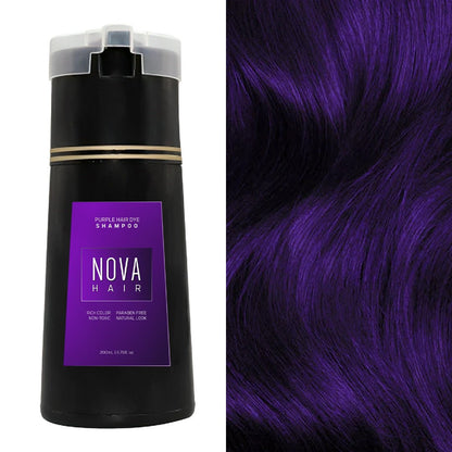 NovaHair™ | Quick Hair Colour Instant Dye Shampoo til mænd og kvinder