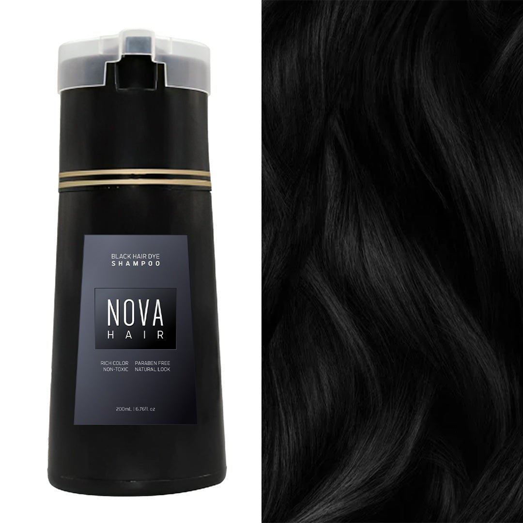 NovaHair™ | Quick Hair Colour Instant Dye Shampoo til mænd og kvinder