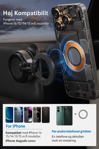 MagLock™ 360° | Sammenklappelig Magnet-Håndholdt Holder