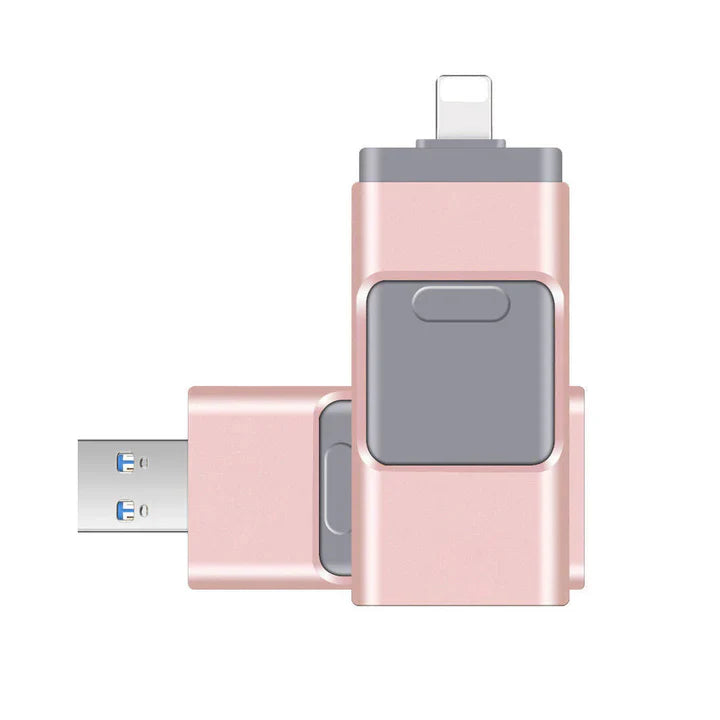 MemoKey™ | 4 i 1 USB-hukommelse - lynhurtig billedoverførsel